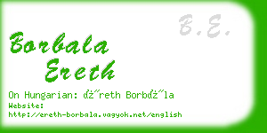 borbala ereth business card